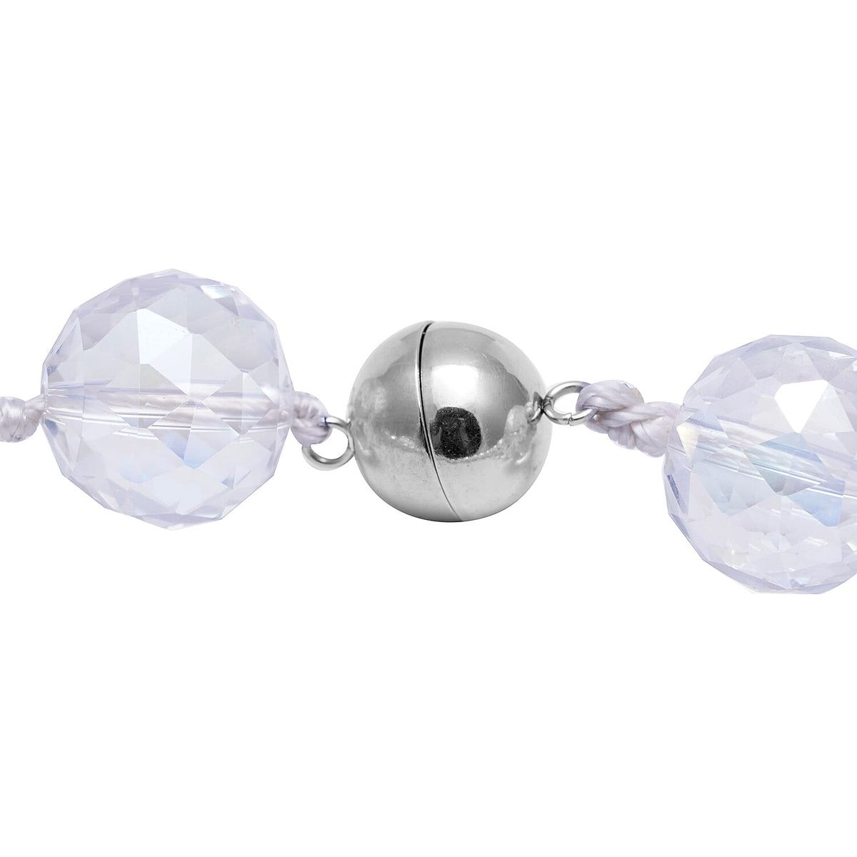 Simulated AB Crystal Beads Necklace (Size - 20) with Stainless Steel Magnetic Clasp 6069264 6