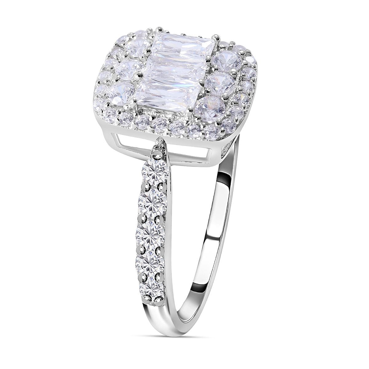 NY Close Out - Simulated Diamond Ring in Sterling Silver 7282350 3