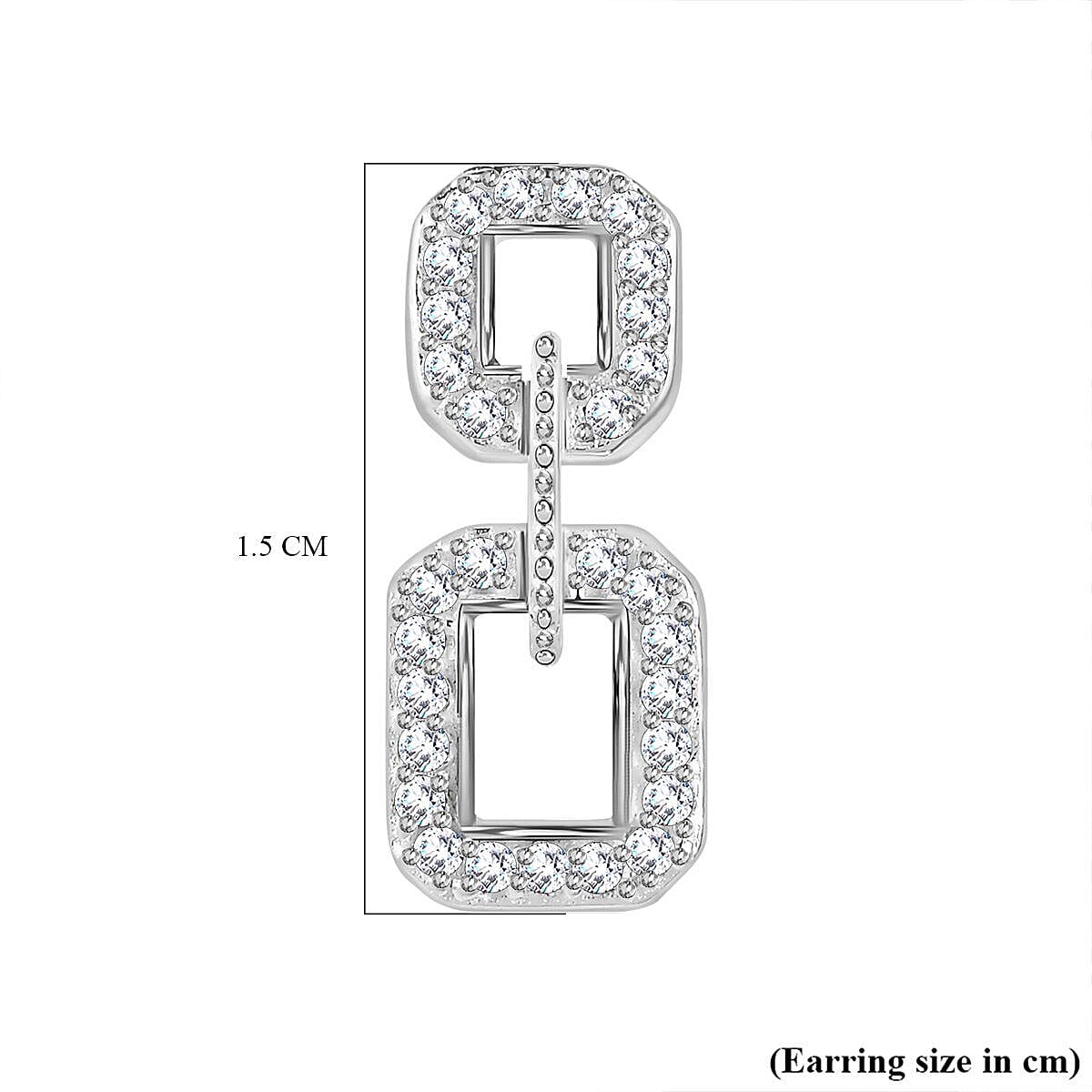 NY Closeout - Cubic Zirconia  Dangle Earrings in Sterling Silver 7255441 6
