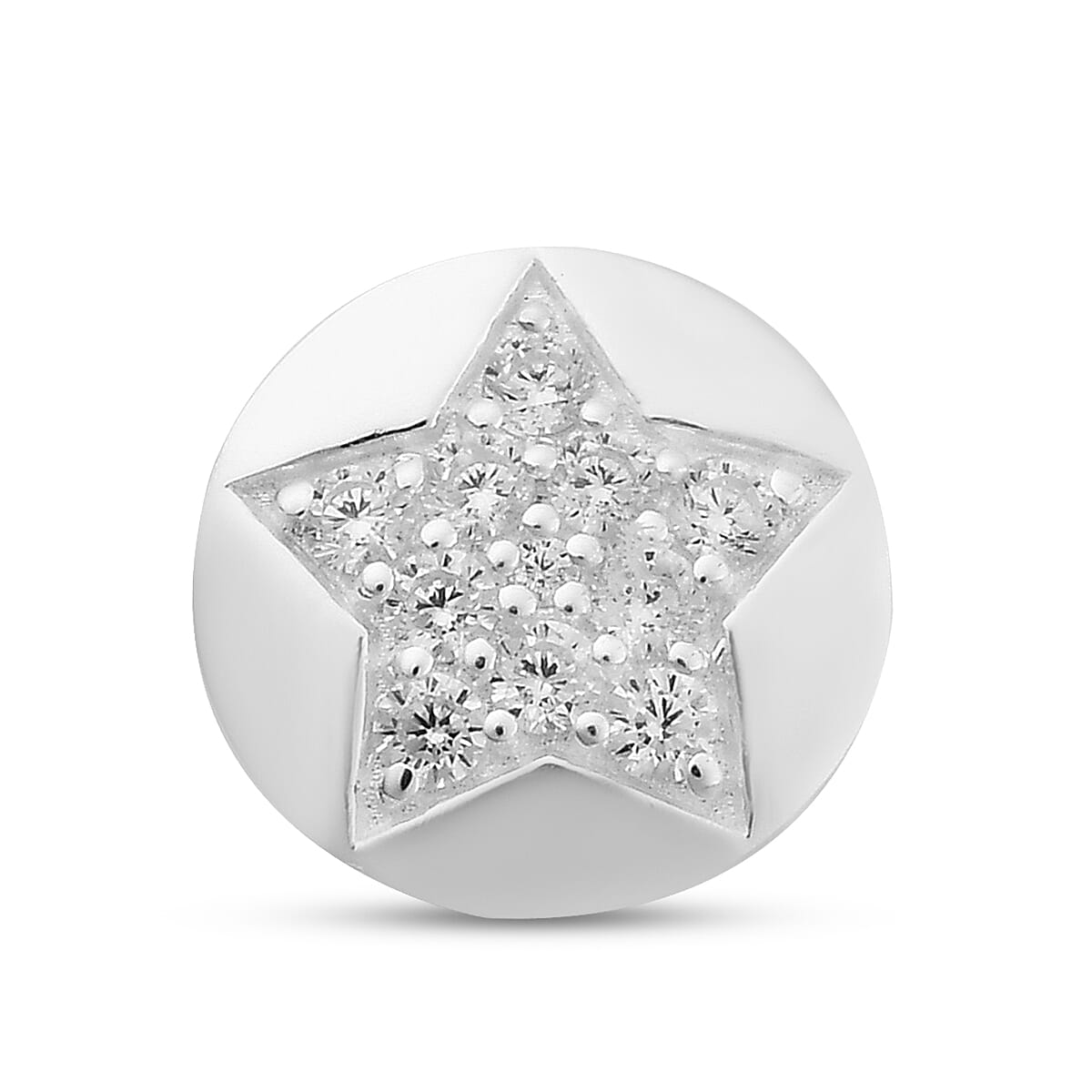 Simulated Diamond Pendant in Sterling Silver 7311381 0