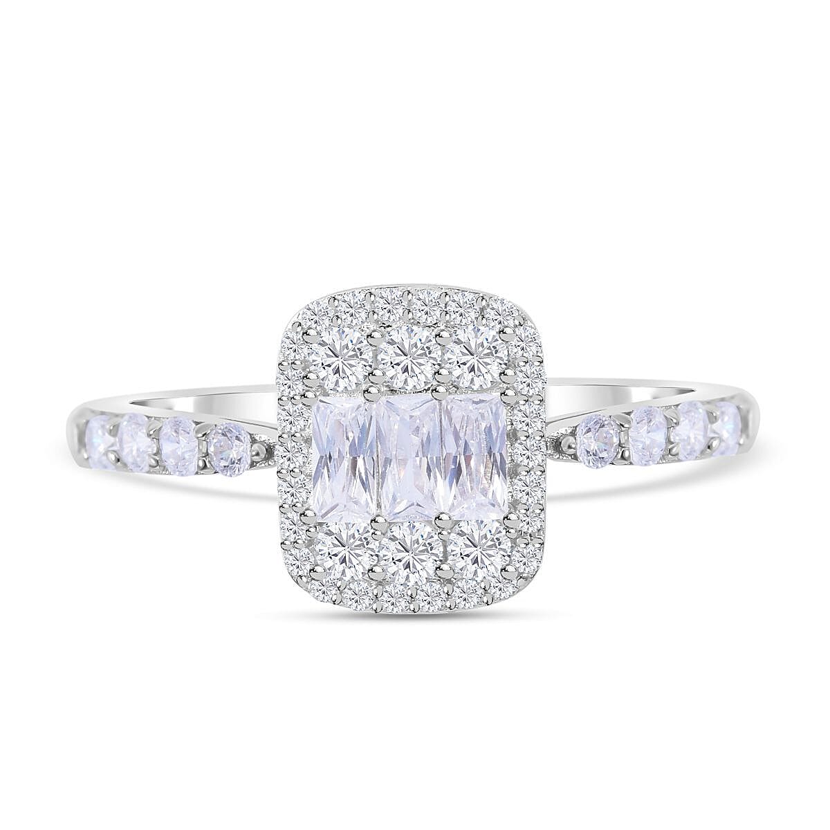 NY Close Out - Simulated Diamond Ring in Sterling Silver 7282350 6