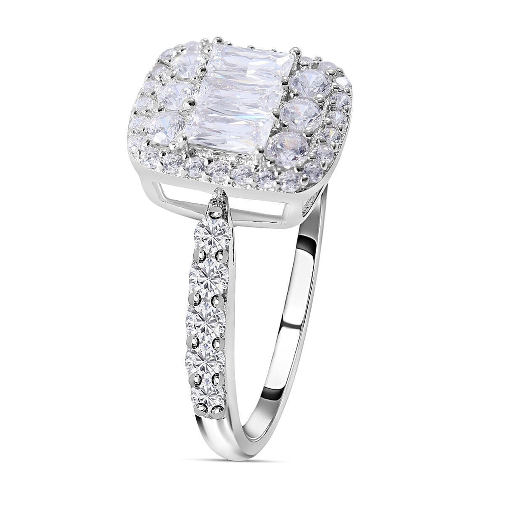 NY Close Out - Simulated Diamond Ring in Sterling Silver