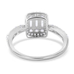NY Close Out - Simulated Diamond Ring in Sterling Silver
