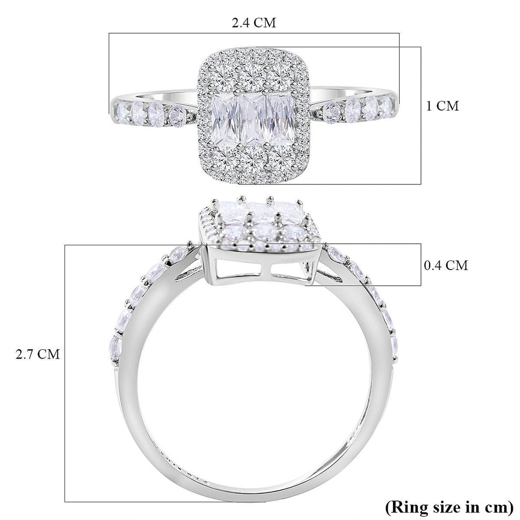 NY Close Out - Simulated Diamond Ring in Sterling Silver