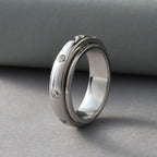 NY Close Out- CZ  Band Ring in Platinum Overlay Sterling Silver