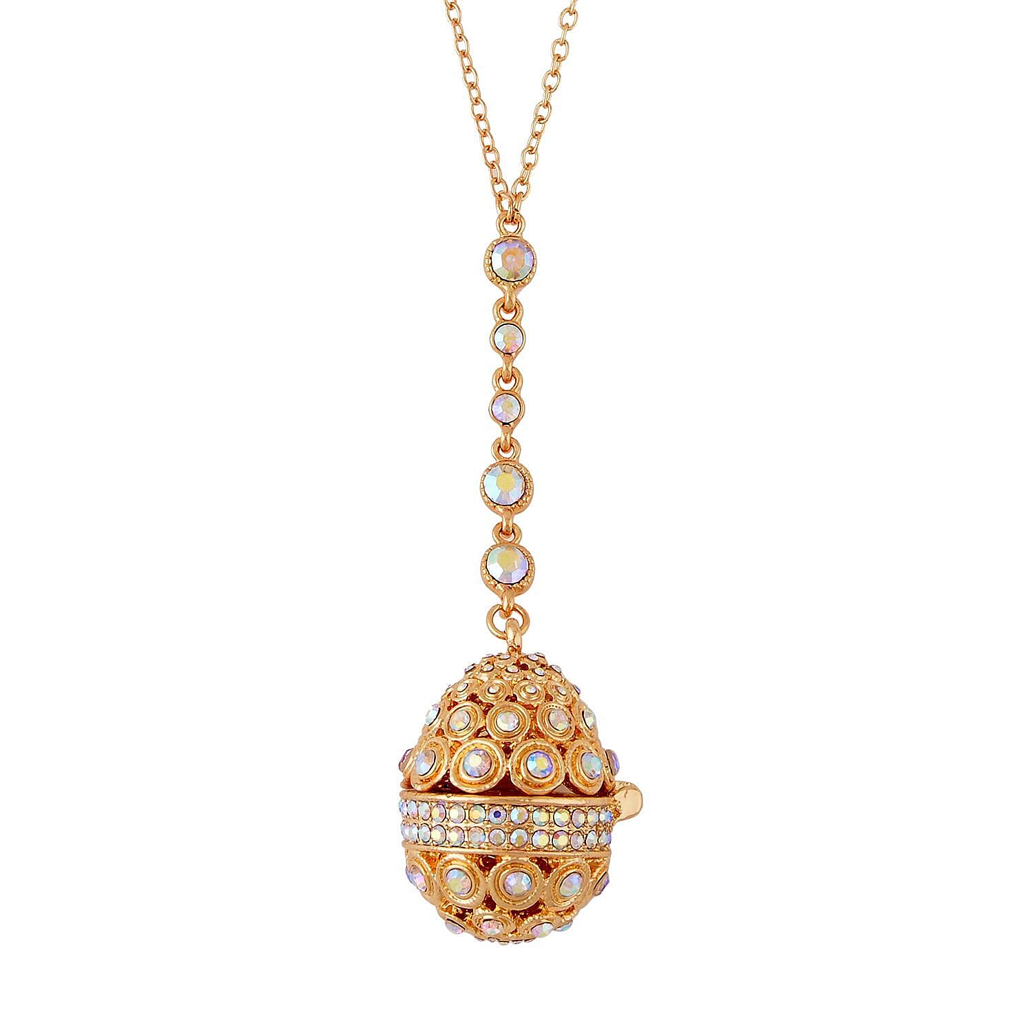 Mystic White Austrian Crystal Necklace (Size - 24 with 2 Ext) 7682140 0
