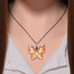 Simulated Mystic White Crystal Pendant with Chain (Size 24)