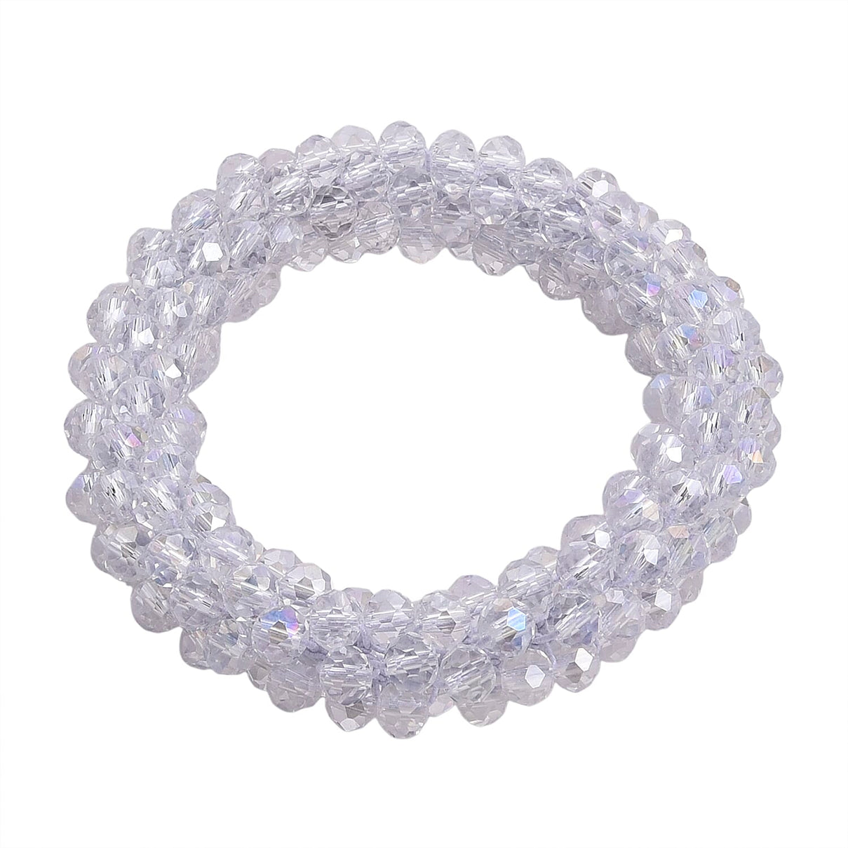 Mystic White Crystal Stretchable Bracelet (Size - 7 to 7.5) V32373745 0