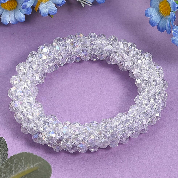 Mystic White Crystal Stretchable Bracelet (Size - 7 to 7.5) 8334823 2