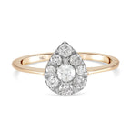 9K Yellow Gold SGL Certified Diamond (I3- G-H) Ring 0.50 Ct.