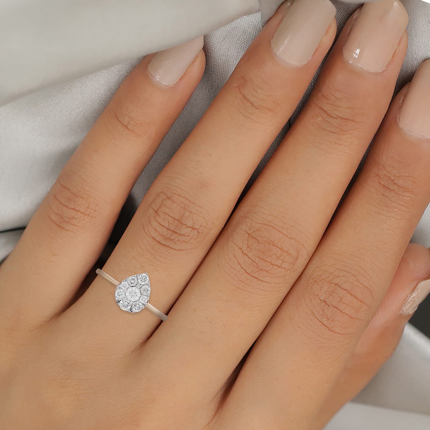 (Size L) 9K Yellow Gold SGL Certified Diamond (I3- G-H) Ring 0.50 Ct. 3842120 6