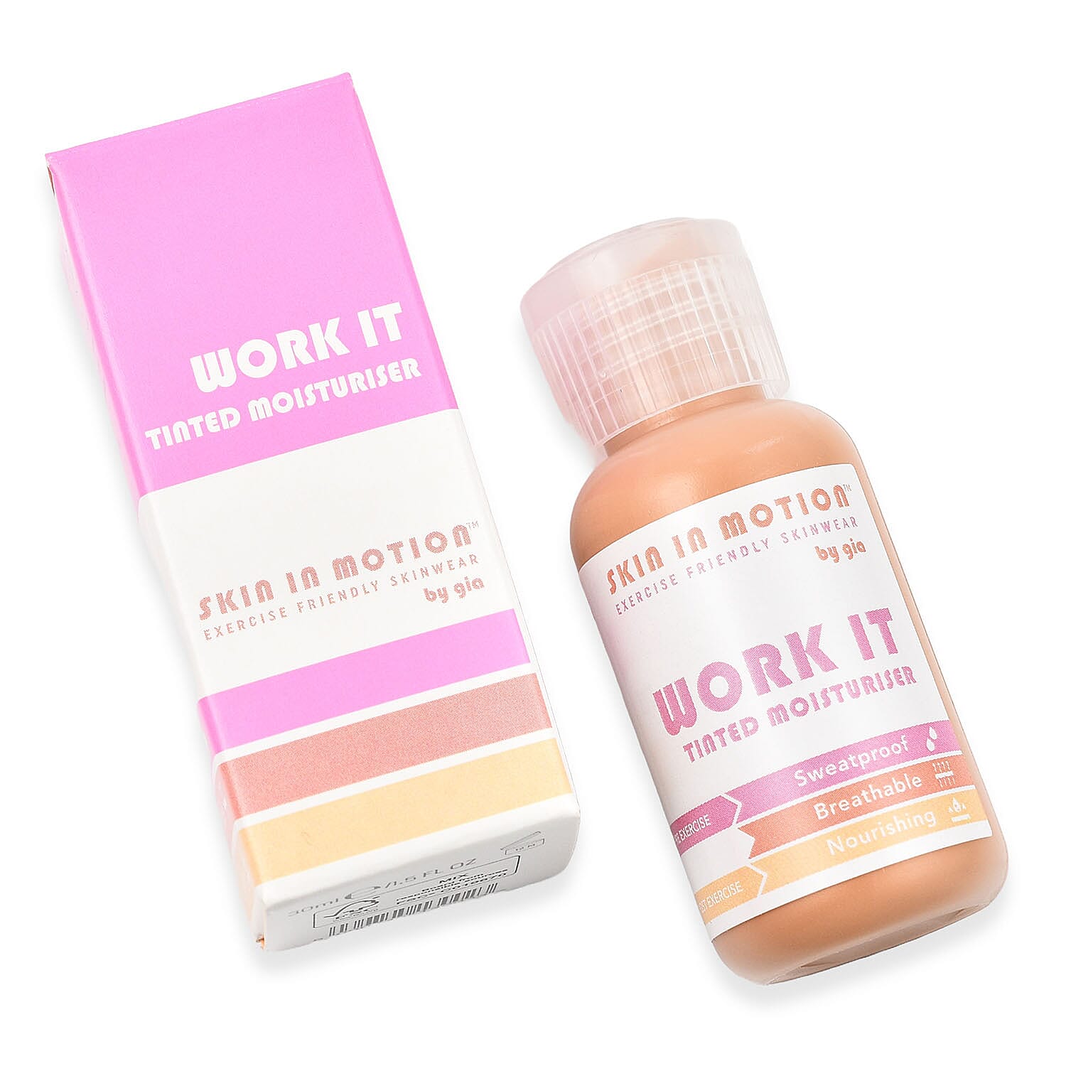 Skin In Motion WORK IT Tinted Moisturiser Shade 2 with Pouch 7724996 2