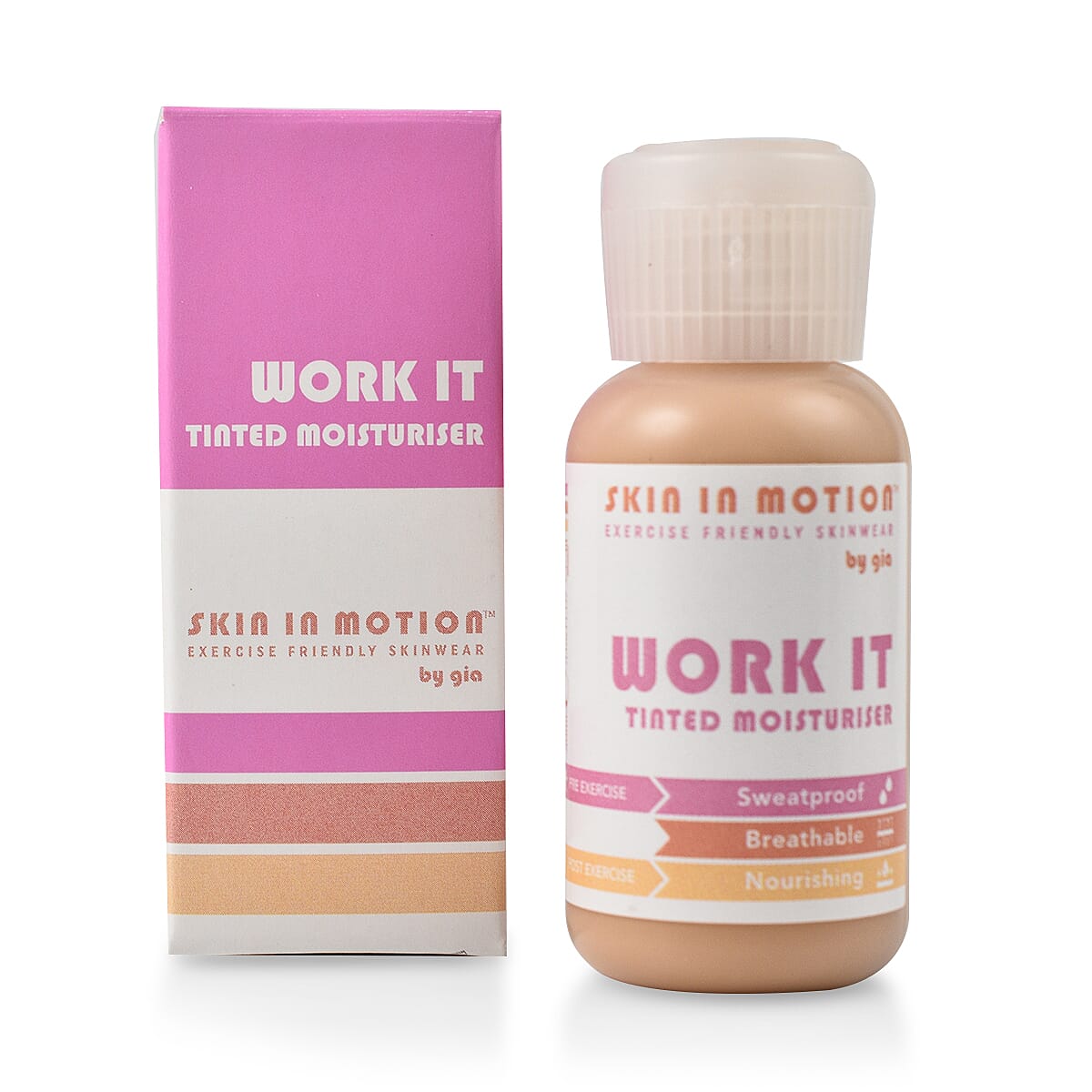Skin In Motion- Tinted Moisturiser Shade 2 with Rock &amp; Roll Beauty Tool 7619049 0