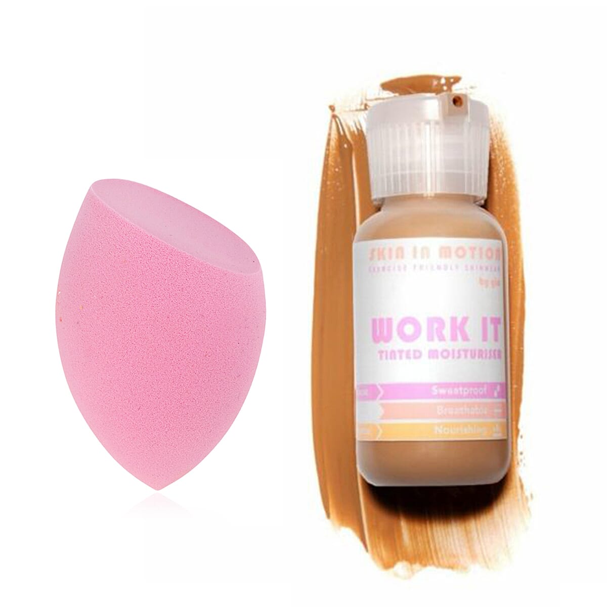 Skin In Motion-  Work IT Tinted Moisturiser Shade 3 with Free Beauty Blender 7542847 0