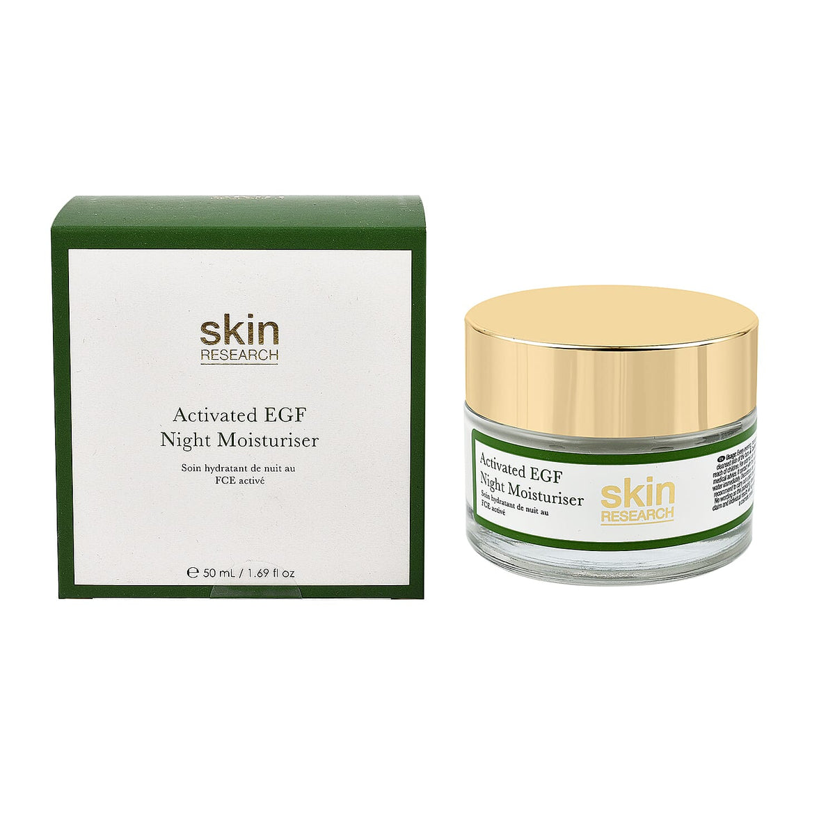 Skin Research Activated EGF Night Moisturiser - 50ml 7315195 1
