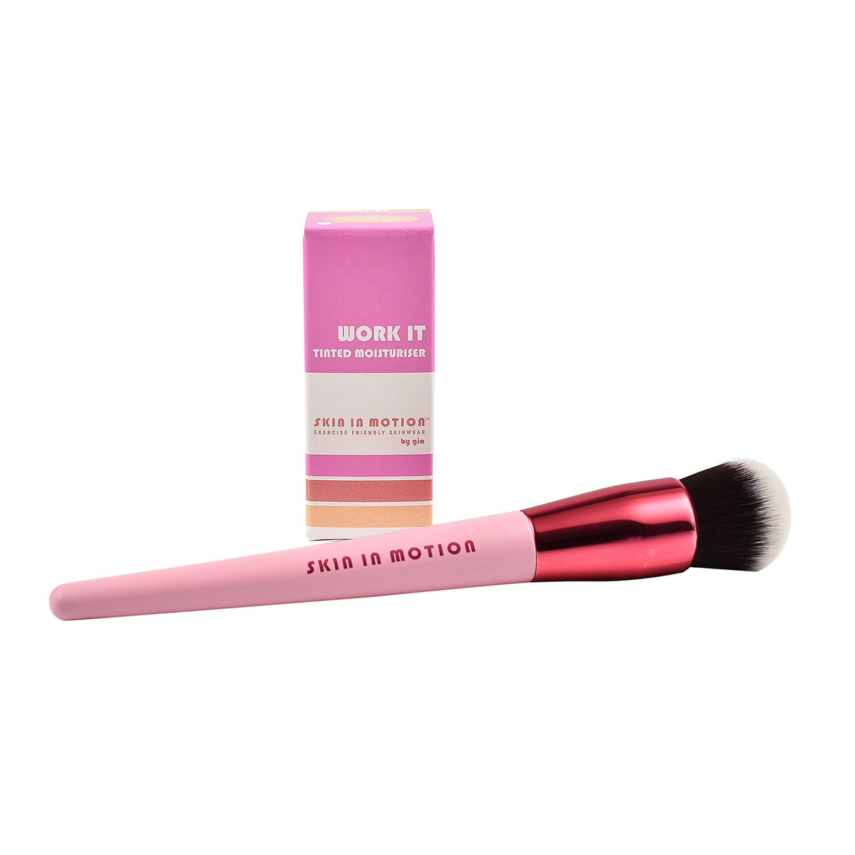 Skin in Motion- Work It Tinted Moisturiser - Shade 4 with Free Complexion Brush 7281918 0