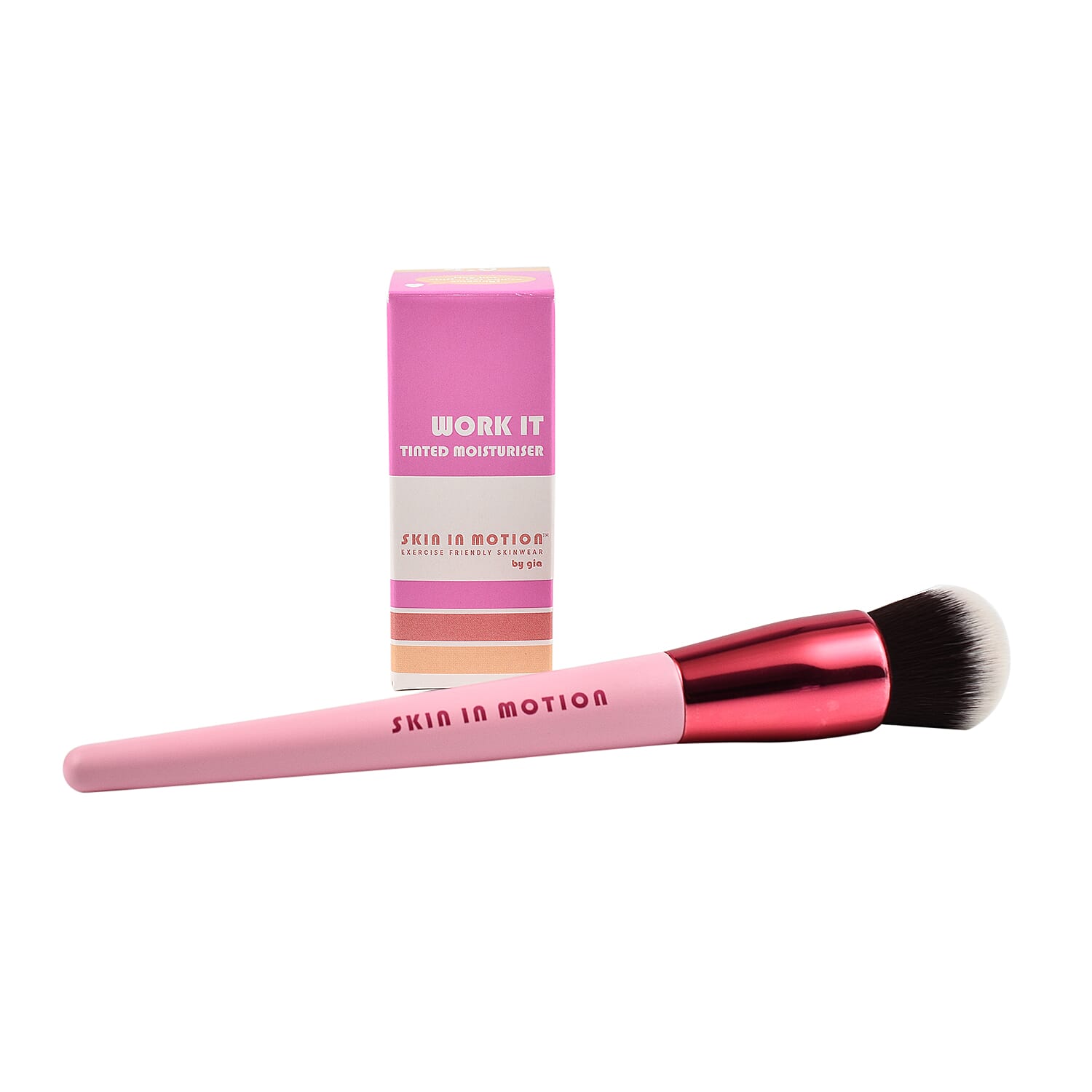 Skin in Motion- Work It Tinted Moisturiser - Shade 4 with Free Complexion Brush 7281918 0