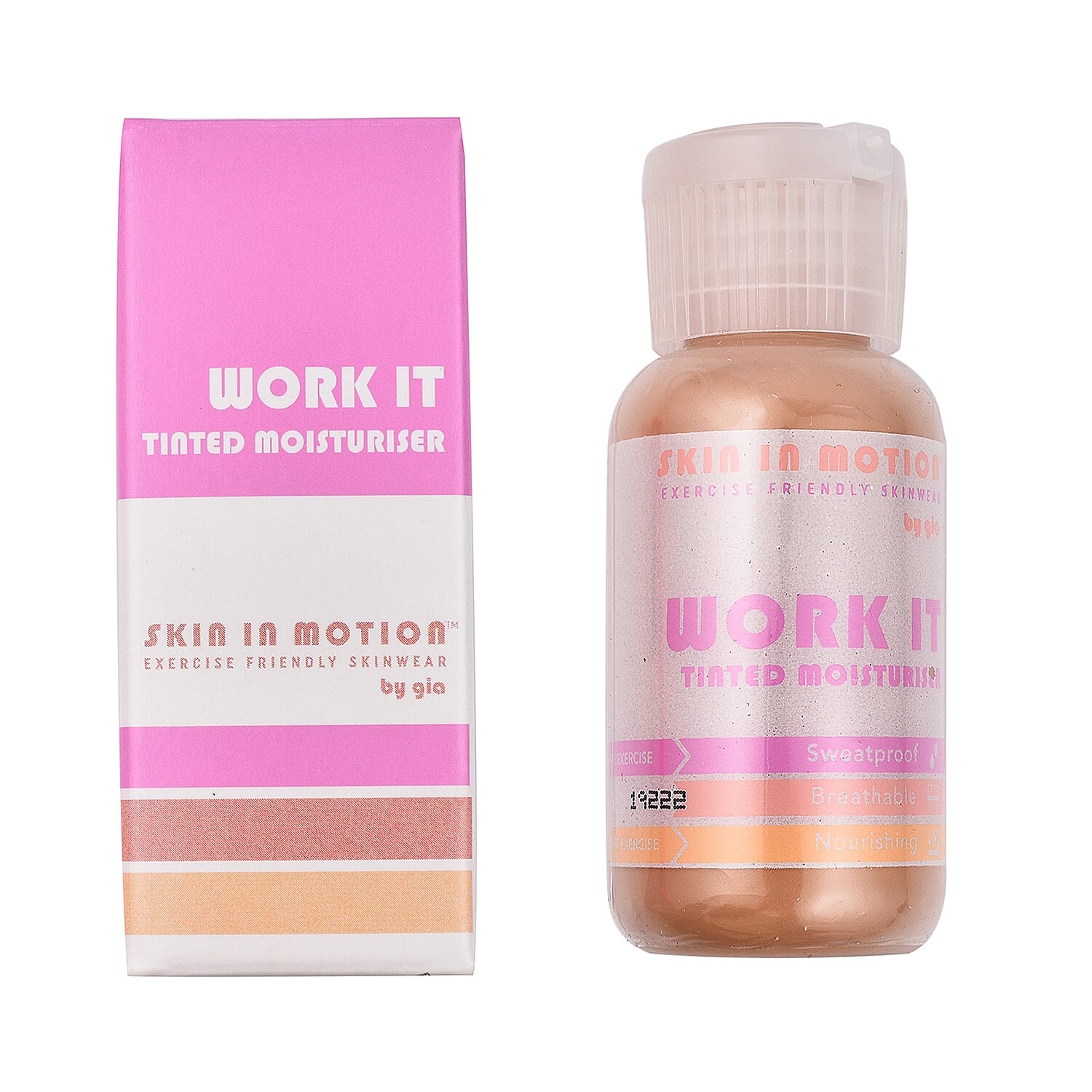 Skin in Motion Work It Nourishing Tinted Moisturiser With Long Wearing Buildable Coverage, Everyday Hydrating Tinted Moisturiser - Shade 4 8953941 0