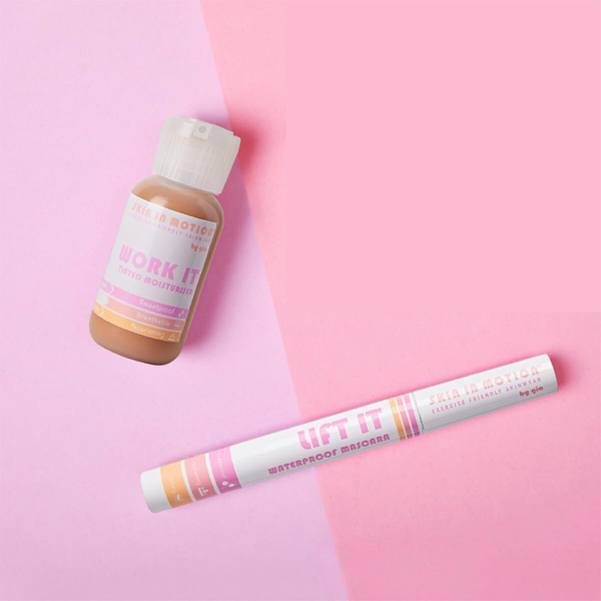 Skin in Motion- Work It Tinted Moisturiser - Shade 3 &amp; Lift It Mascara (With Free Pompom) 7012800 0