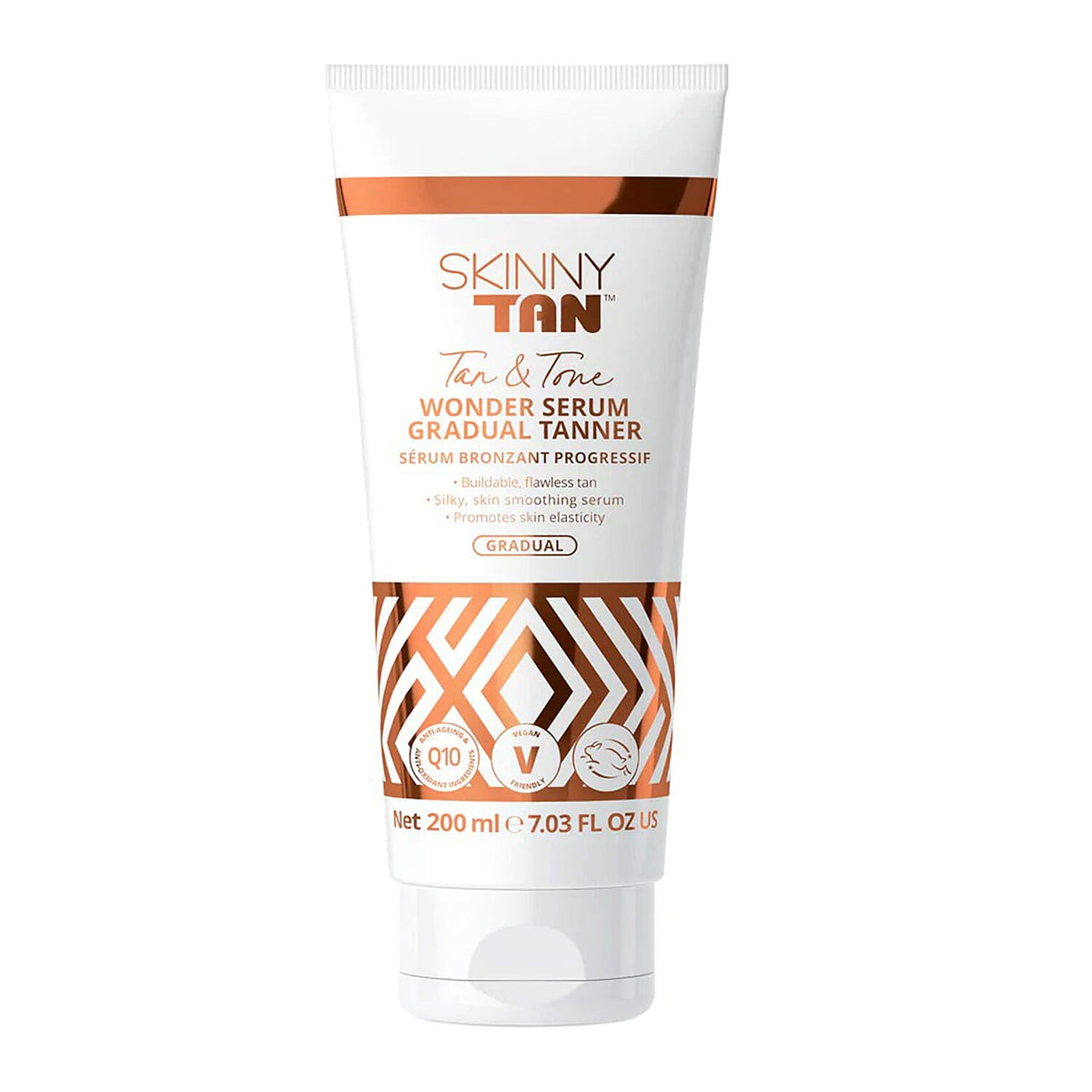Skinny Tan- Wonder Serum Tanning Bundle (Incl. Wonder Serum Self-Tanner - 145ml, Wonder Serum Gradual Tanner - 200ml, Luxury Tanning Mitt &amp; Tan Exfoliating Mitt) 7138991 1