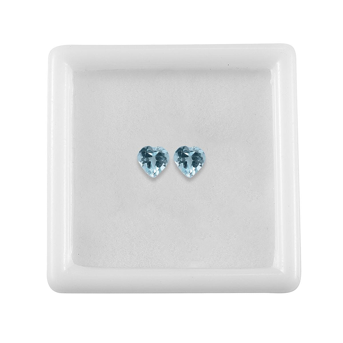 Set of 2 Skyblue Topaz Loose Gemstones in Heart Shape (5mm) 7865166 4