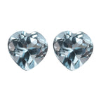 Skyblue Topaz Heart 7 mm