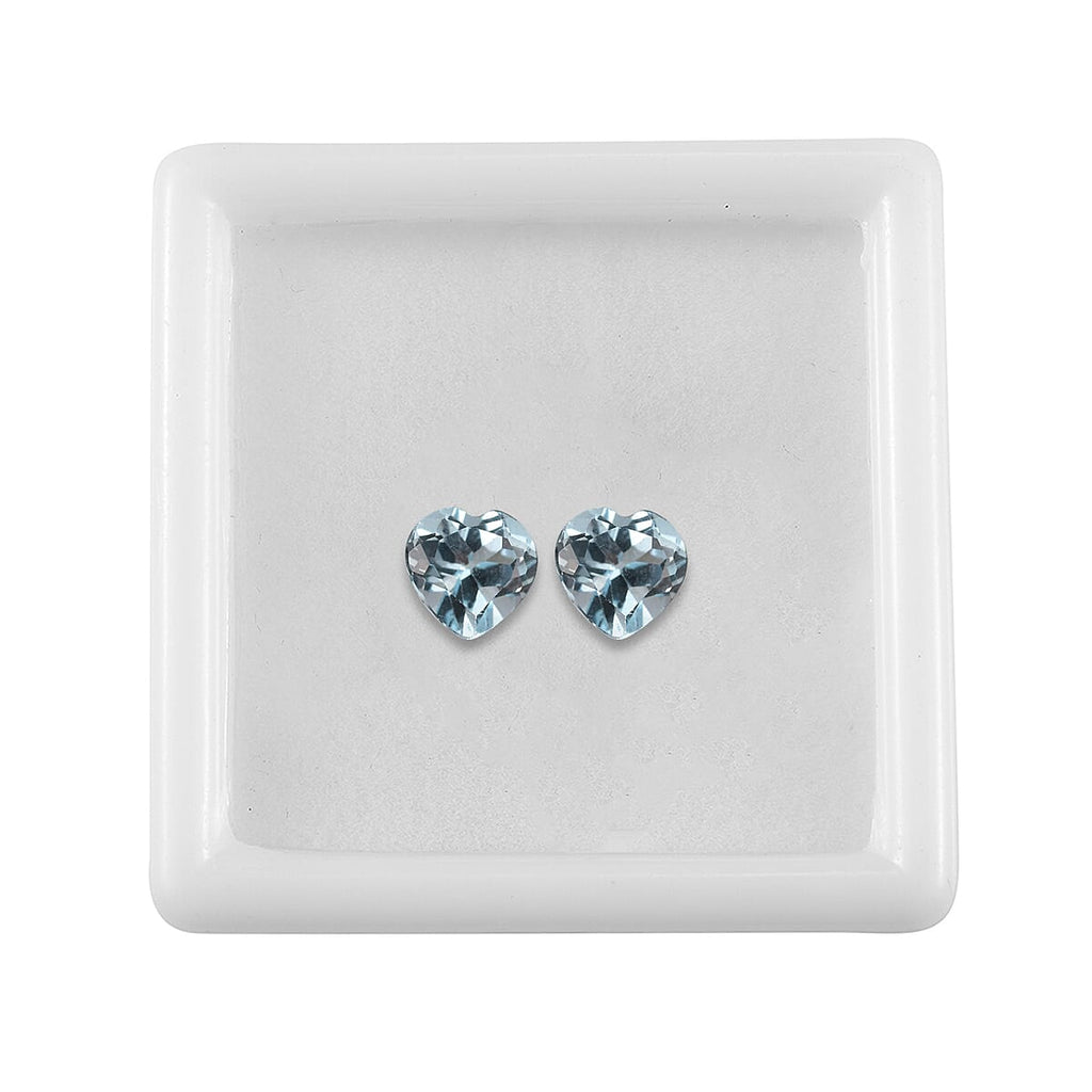 Skyblue Topaz Heart 7 mm