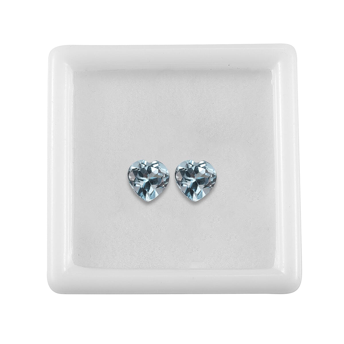 Set of 2 Skyblue Topaz Loose Gemstones in Heart Shape (7.0mm) 7817254 4
