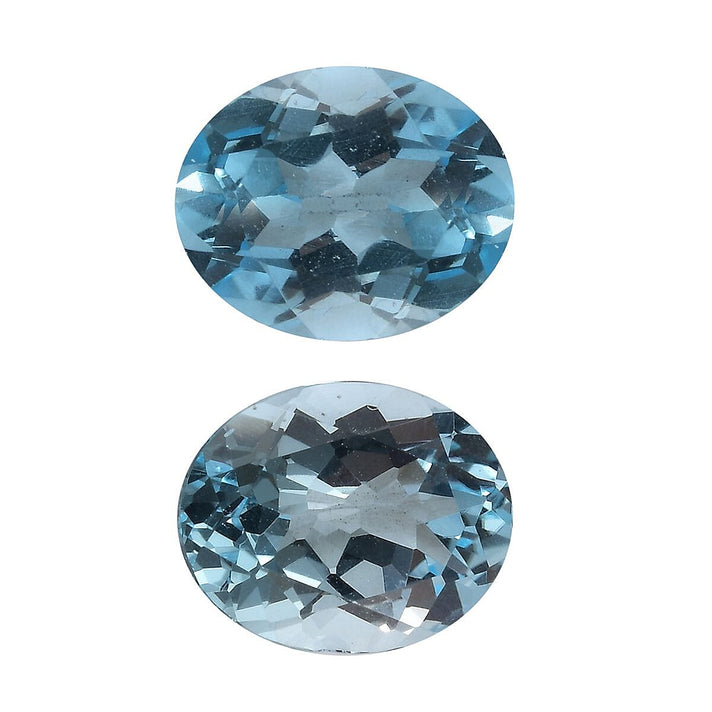 Set of 2 Skyblue Topaz Loose Gemstones in Oval Shape (10x8) 7934233 1