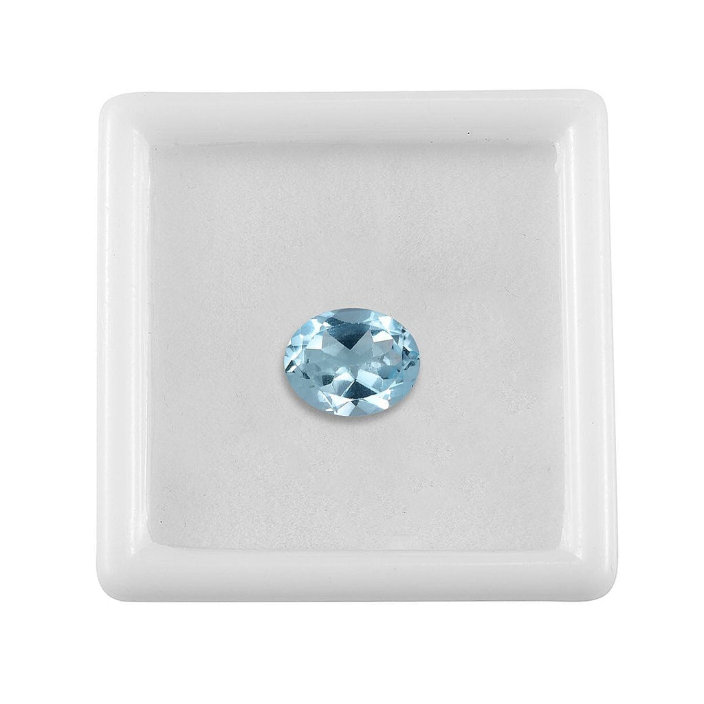 Skyblue Topaz Oval Shape Gemstone 2.82 Ct