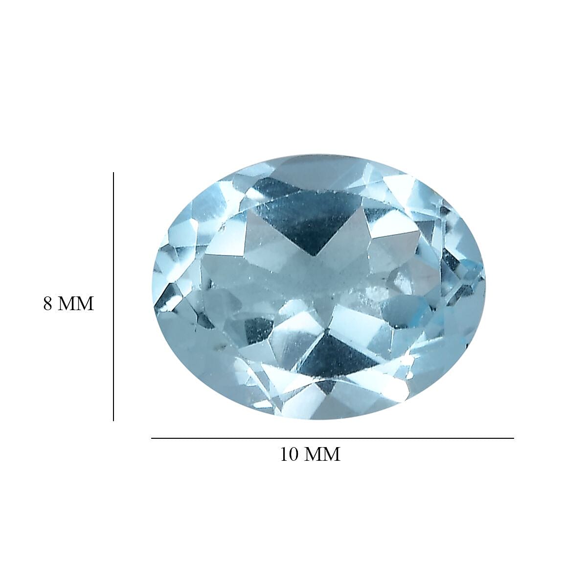 Skyblue Topaz Loose Gemstone in Oval Shape 8025843 4