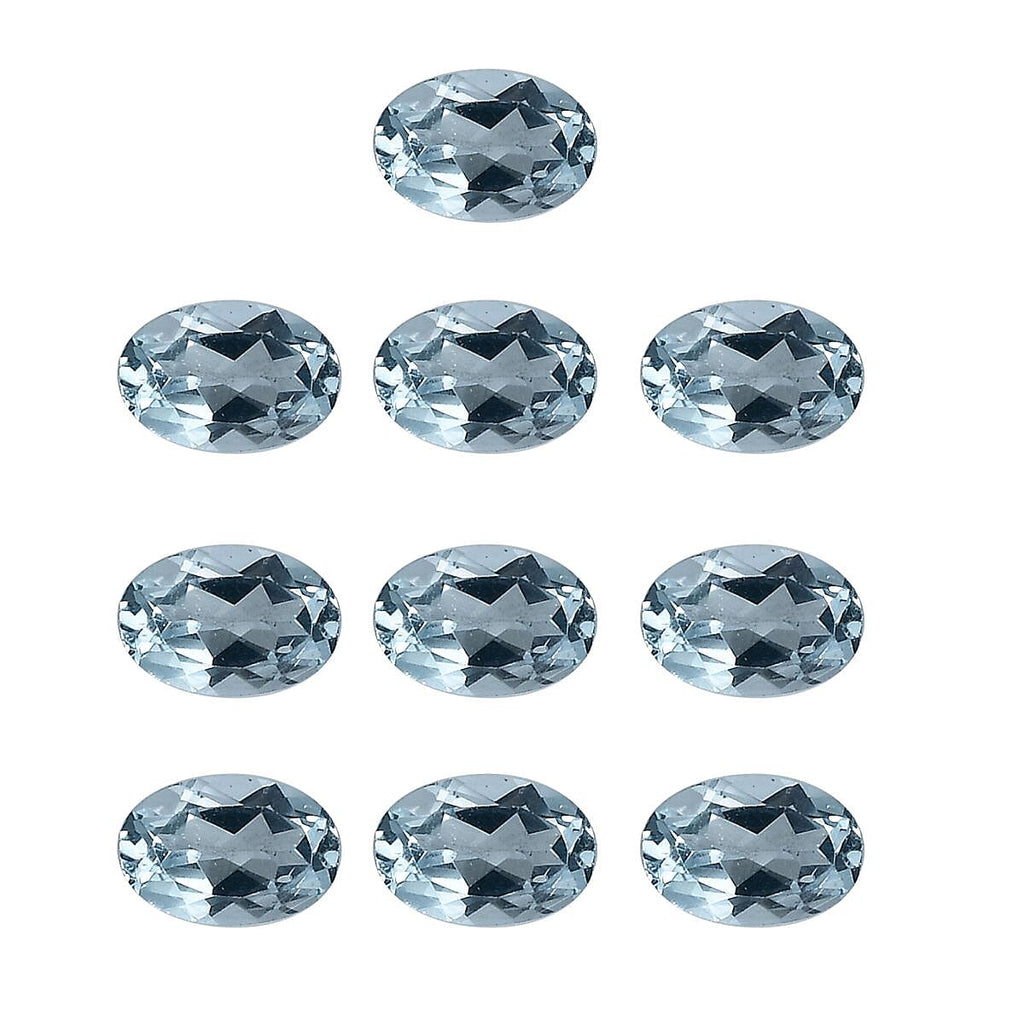 Skyblue Topaz Oval 6x4 mm