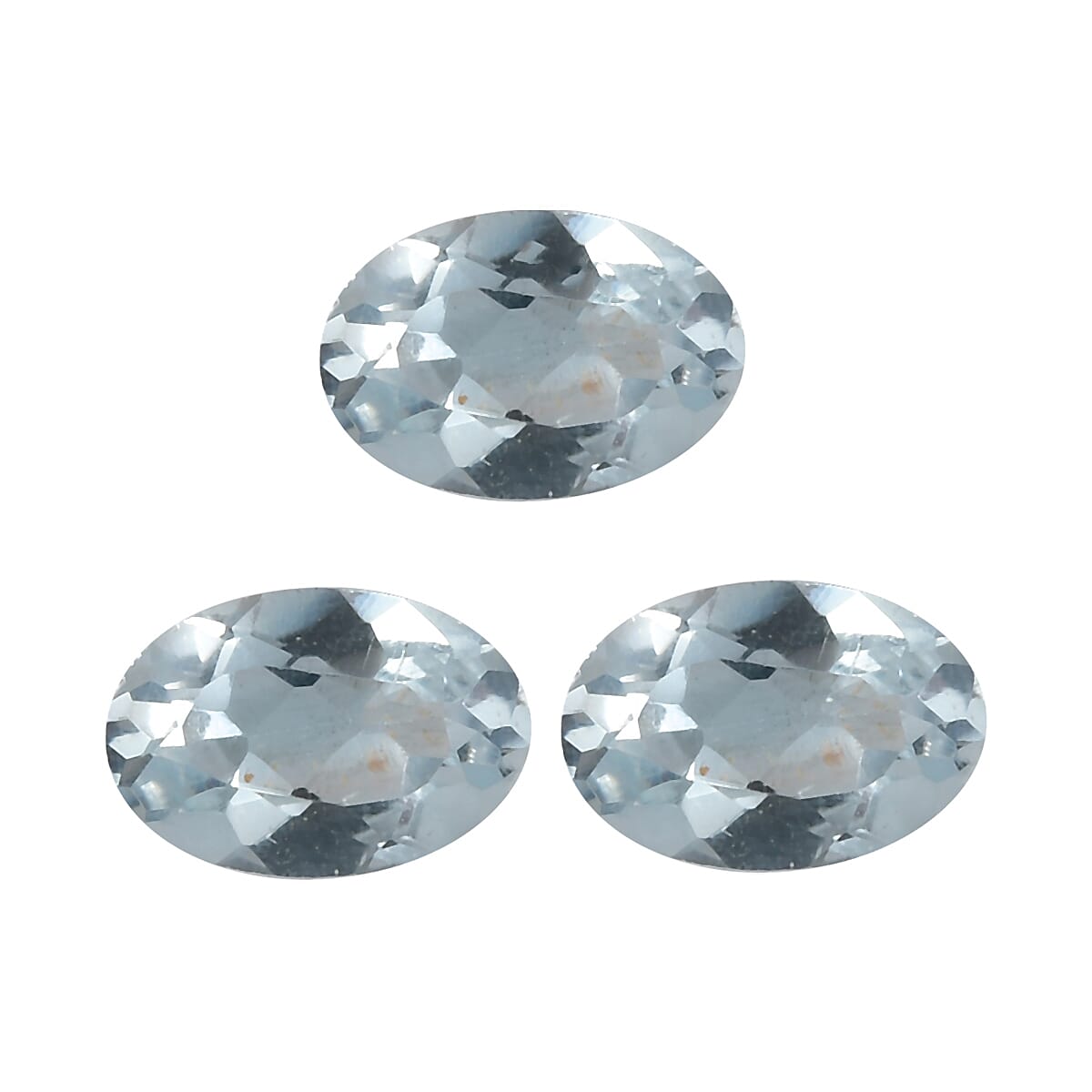 Set of 3 Skyblue Topaz Loose Gemstones in Oval Shape  1.3 Ct. (6x4mm) 8071122 0