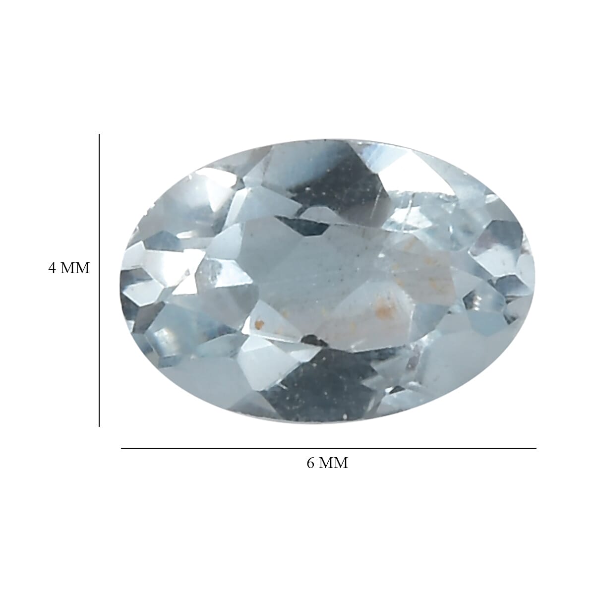 Set of 3 Skyblue Topaz Loose Gemstones in Oval Shape  1.3 Ct. (6x4mm) 8071122 4