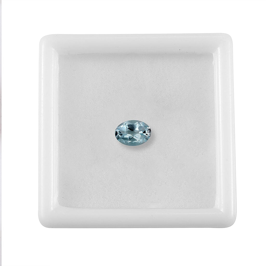 Skyblue Topaz Oval Shape Gemstone 0.86 Ct. - 7x5 mm