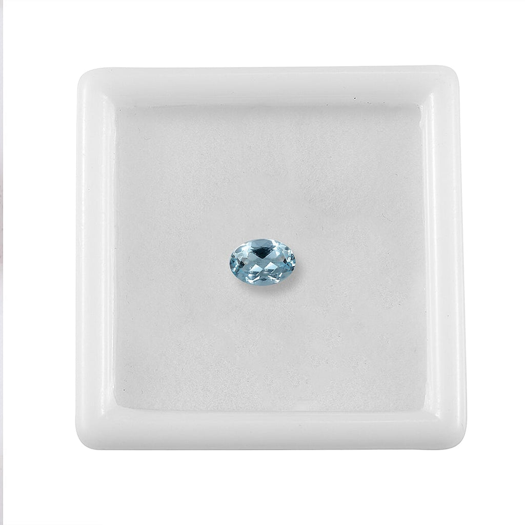 Skyblue Topaz Oval Shape Gemstone 0.85 Ct. - 7x5 mm