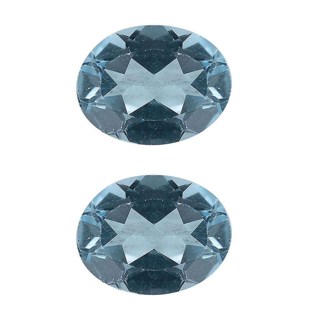 Skyblue Topaz Oval 9x7 mm