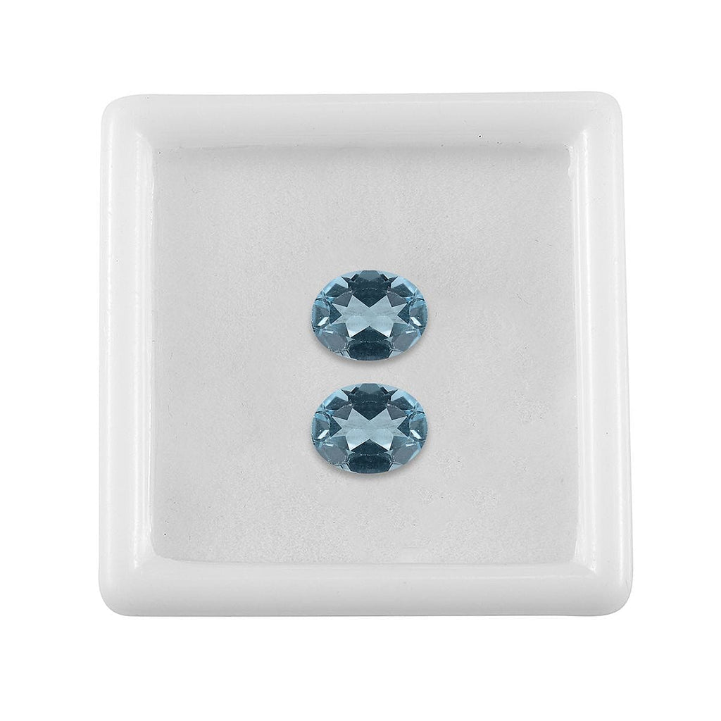 Skyblue Topaz Oval 9x7 mm