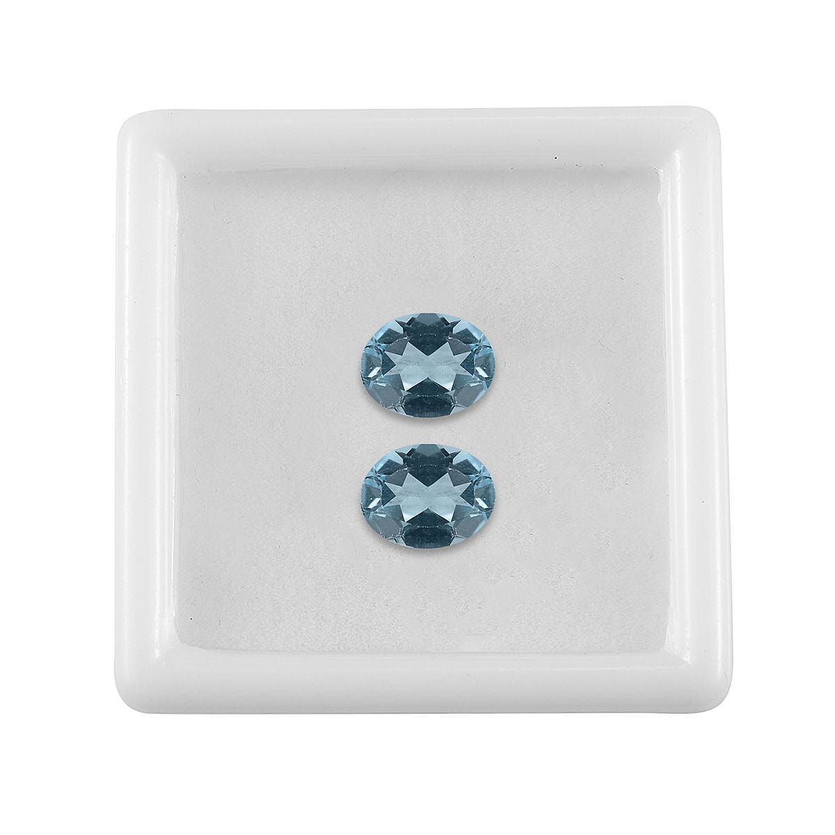Set of 2 Skyblue Topaz Loose Gemstones in Oval Shape (9x7mm) 7933358 4