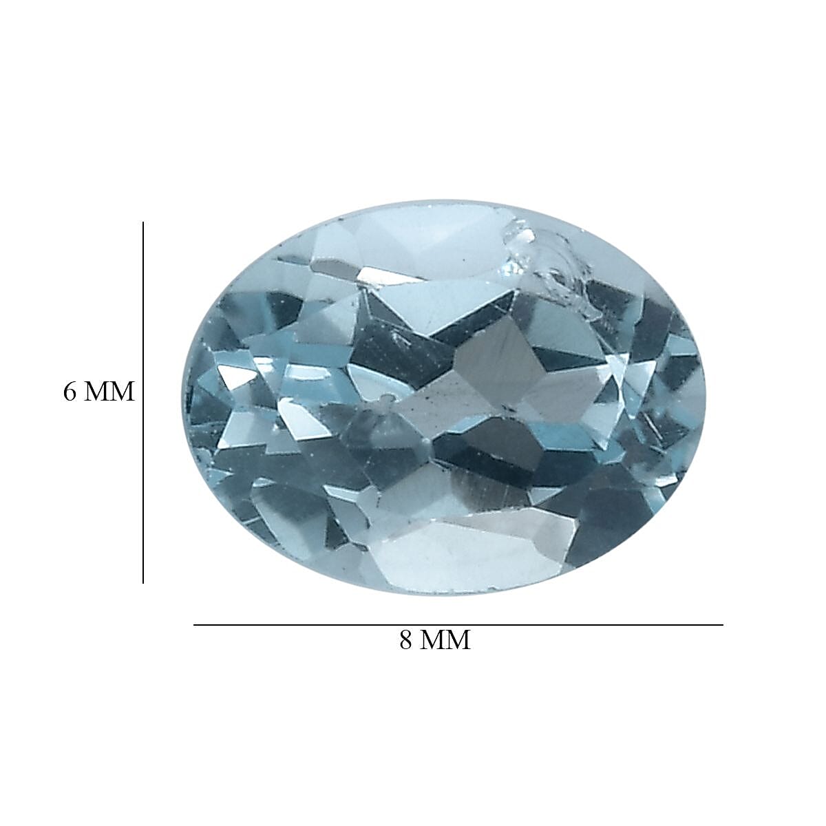 Set of 4 Skyblue Topaz Loose Gemstones in Oval Shape (mix) 7934222 5