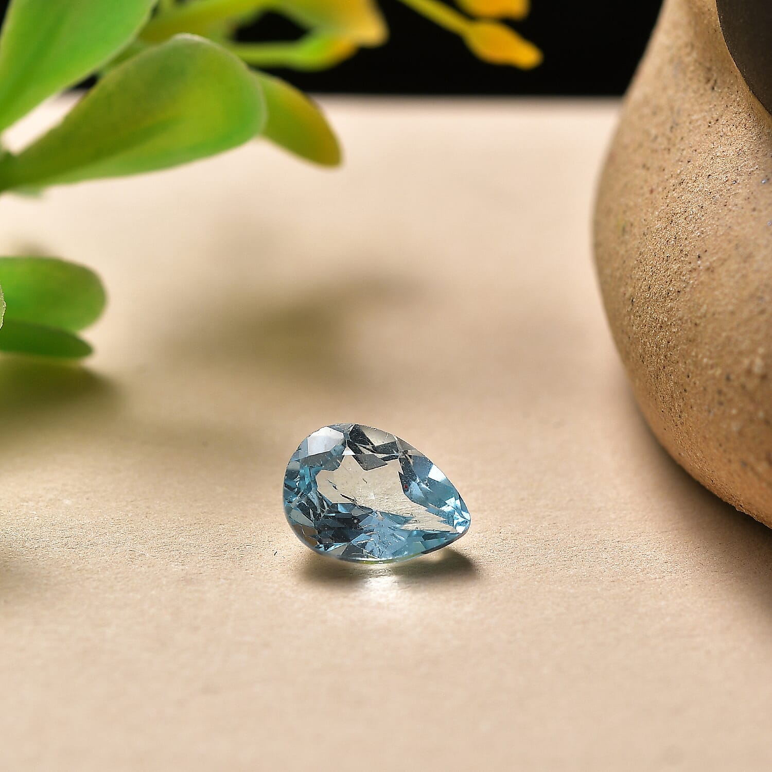Skyblue Topaz Pear 8X6 mm Gemstone, 0.98 Ct 8511583 2