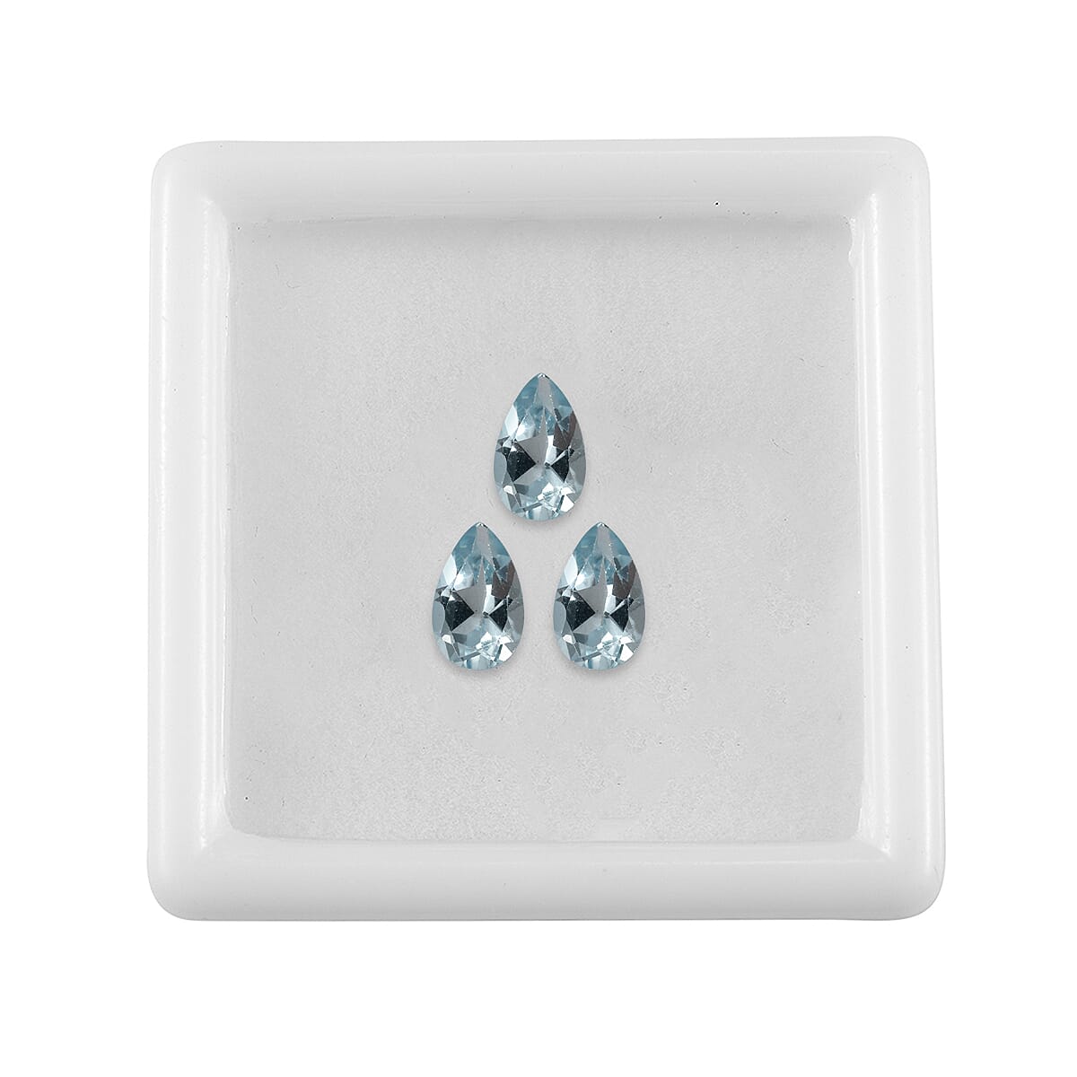 Set of 3 Skyblue Topaz Loose Gemstones in Pear Shape (8x5mm) 7827496 4