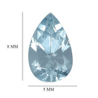 Skyblue Topaz Pear Shape Gemstone 0.83 Ct