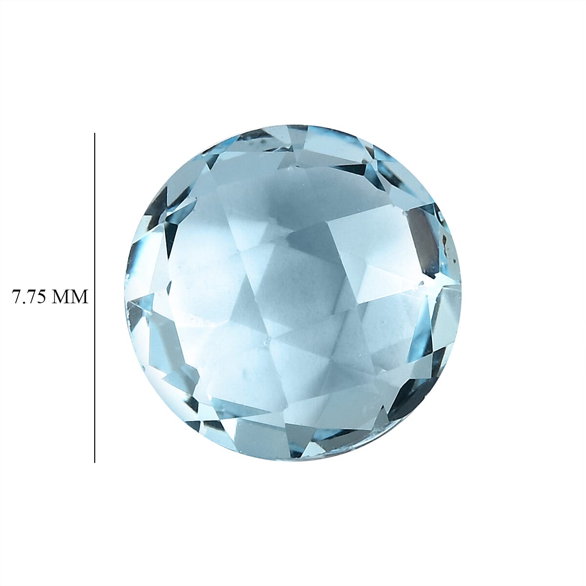Skyblue Topaz Round 7.75 mm Gemstone, 1.80 Ct 8507051 4