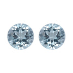 Skyblue Topaz Round Shape Gemstones 3.92 Ct