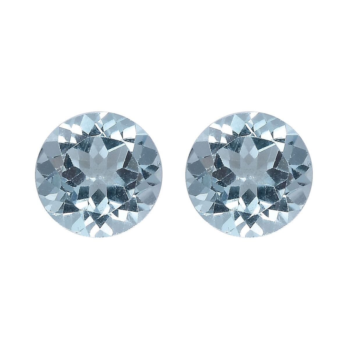 Skyblue Topaz Loose Gemstone in Round Shape (8 mm) 8025865 0
