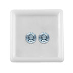 Skyblue Topaz Round Shape Gemstones 3.92 Ct