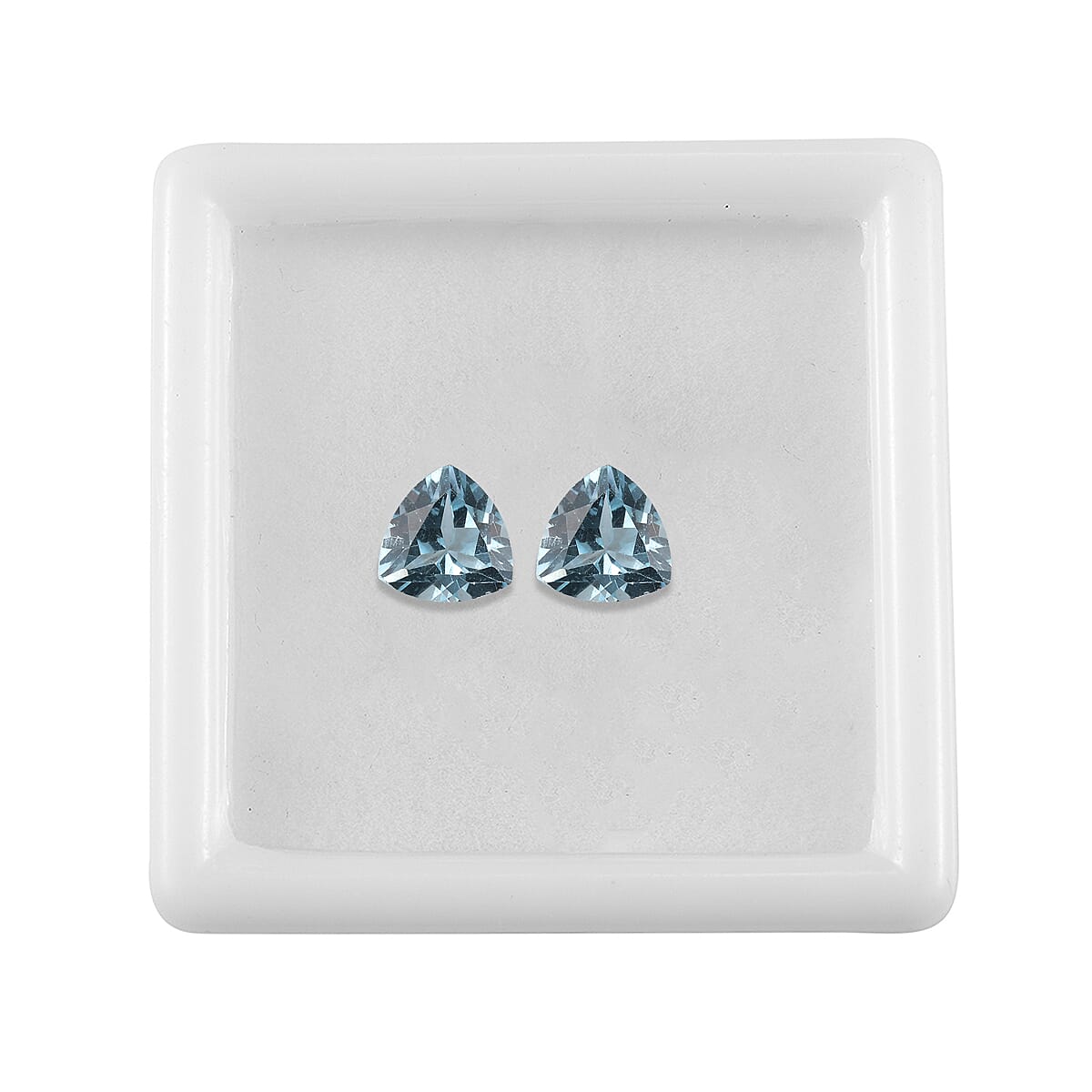 Set of 2 Skyblue Topaz Loose Gemstones in Trillion Shape (7.0mm) 7815198 4