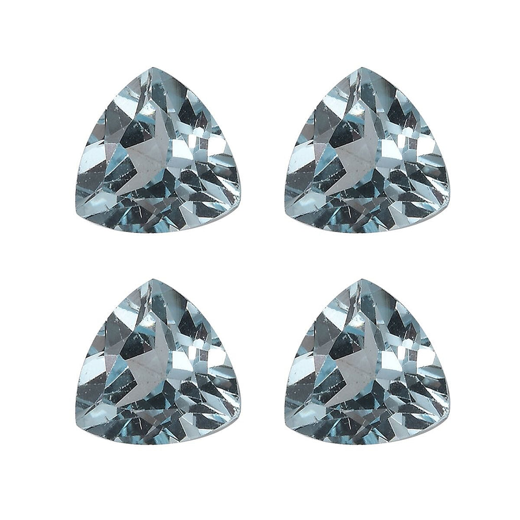 Skyblue Topaz Trillion Gemstones 4.61 Ct