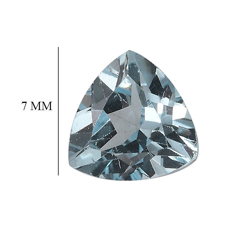 Skyblue Topaz Loose Gemstone in Trillion Sahpe (7 mm) 8025868 4